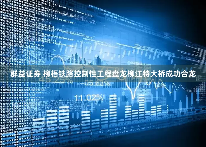 群益证券 柳梧铁路控制性工程盘龙柳江特大桥成功合龙