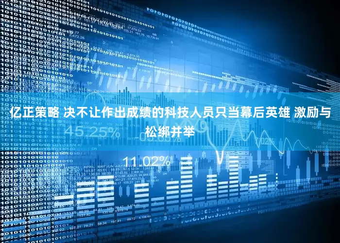 亿正策略 决不让作出成绩的科技人员只当幕后英雄 激励与松绑并举